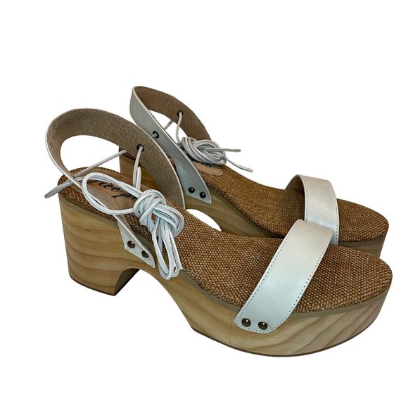 Free People Aurora Wrap Clog Sandal White US 11/ EU 41 - Picture 6 of 12